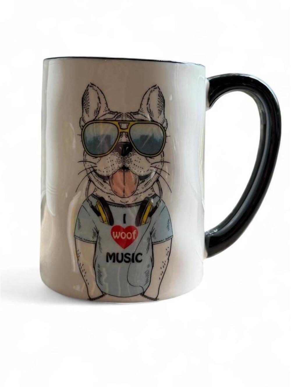 Hipster Animal MUg Signature Collection I Woof Music Mug